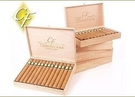 Here is a box of 25 Tribeca Churchill Cigars, the Tribeca is a 7 x 50r Connecticut Shade Dominican and imported for the CF Dominicana brand, no cigars are made in the U.S. and they are available with custom cigar bands and labels Here is a box of 25 Tribeca Churchill Cigars, the Tribeca is a 7 x 50r Connecticut Shade Dominican and imported for the CF Dominicana brand, no cigars are made in the U.S. and they are available with custom cigar bands and labels